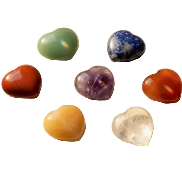 Chakra Hearts Stones