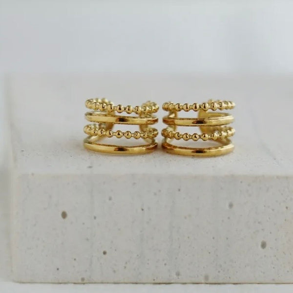 18K Gold Plated Cuff Wrap Earring