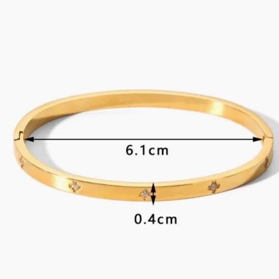 Gold Plated Bangle Bracelet