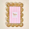 Rectangle Scalloped Acrylic Gold Or Silver Picture Frame