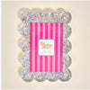 Rectangle Scalloped Acrylic Gold Or Silver Picture Frame