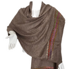 Cashmere Knitted Scarf With Felt Stitching