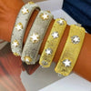 Italian Style Satin Finish Open CZ Cuff