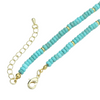 Turquoise Roundelle Beaded Necklace