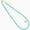 Turquoise Roundelle Beaded Necklace