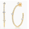Pave Hoops With CZ Stations