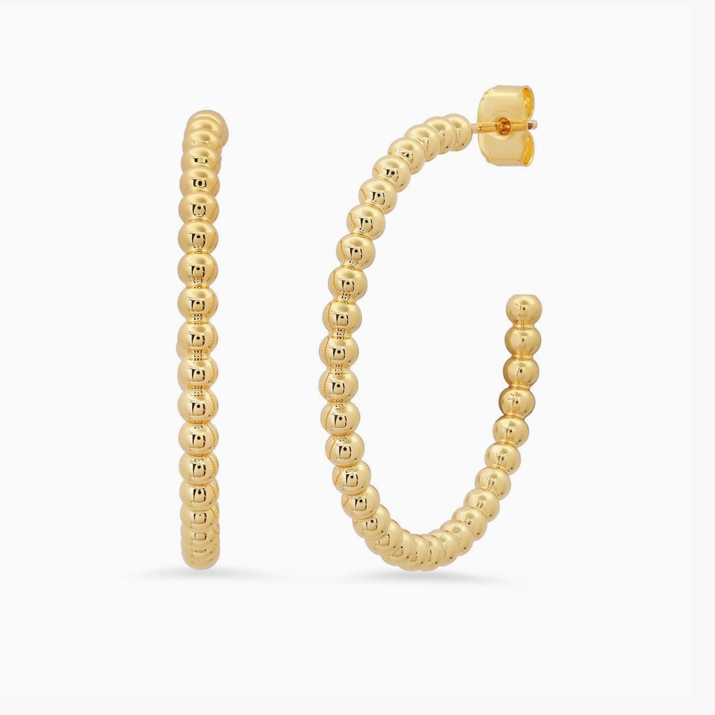 Gold Ball Hoops