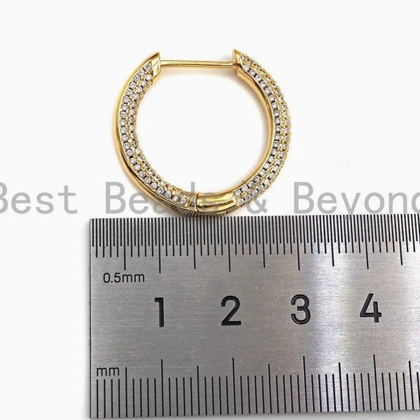 CZ Huggie Hoop Earring