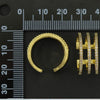 CZ Triple Line Adjustable Ring