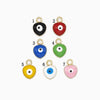 Enamel Evil Eye on Heart Pendant Charm