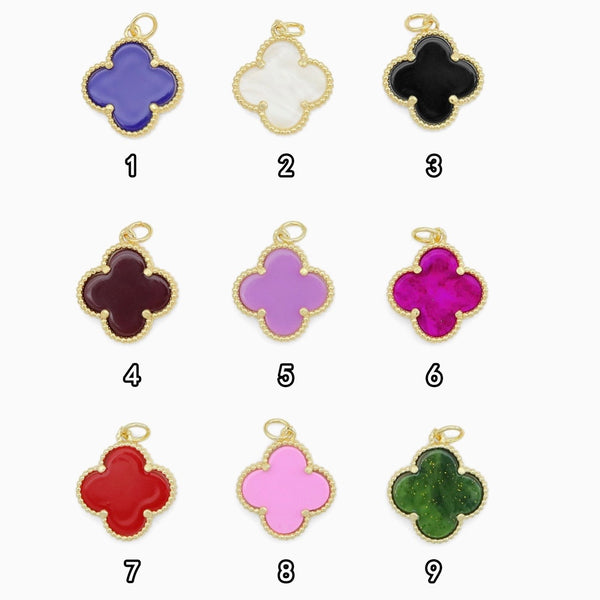 Colorful Enamel Flower Charm