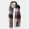 Oversized Soft Fringe Plaid Scarf