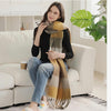 Oversized Soft Fringe Plaid Scarf