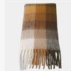 Oversized Soft Fringe Plaid Scarf