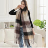 Oversized Soft Fringe Plaid Scarf