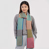 Colorblock Stripe Skinny Scarf