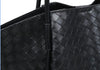 Caspien Woven Tote In Black