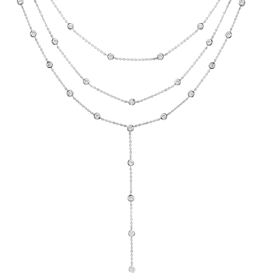 Arianna Two Strand Diamonds By The Yard Necklace