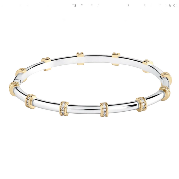 Orbitz Bangle Bracelet In Two-Tone