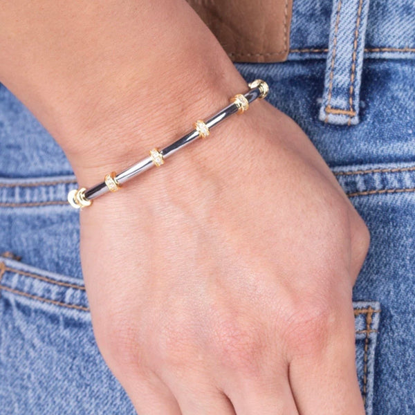 Orbitz Bangle Bracelet In Two-Tone