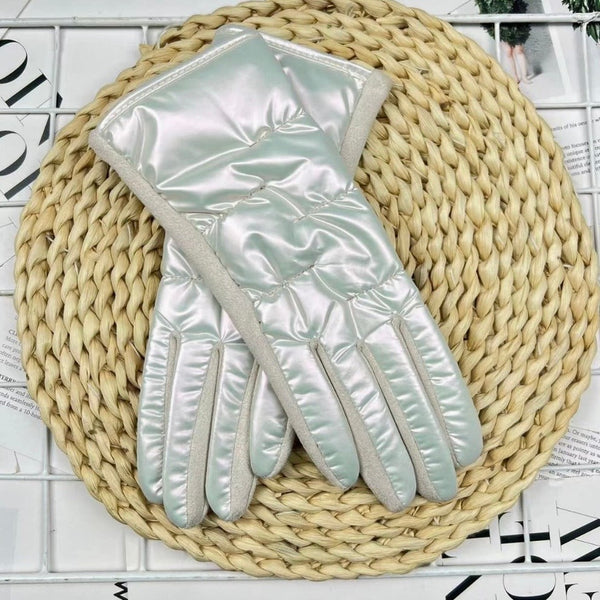 Winter White Driving Gloves