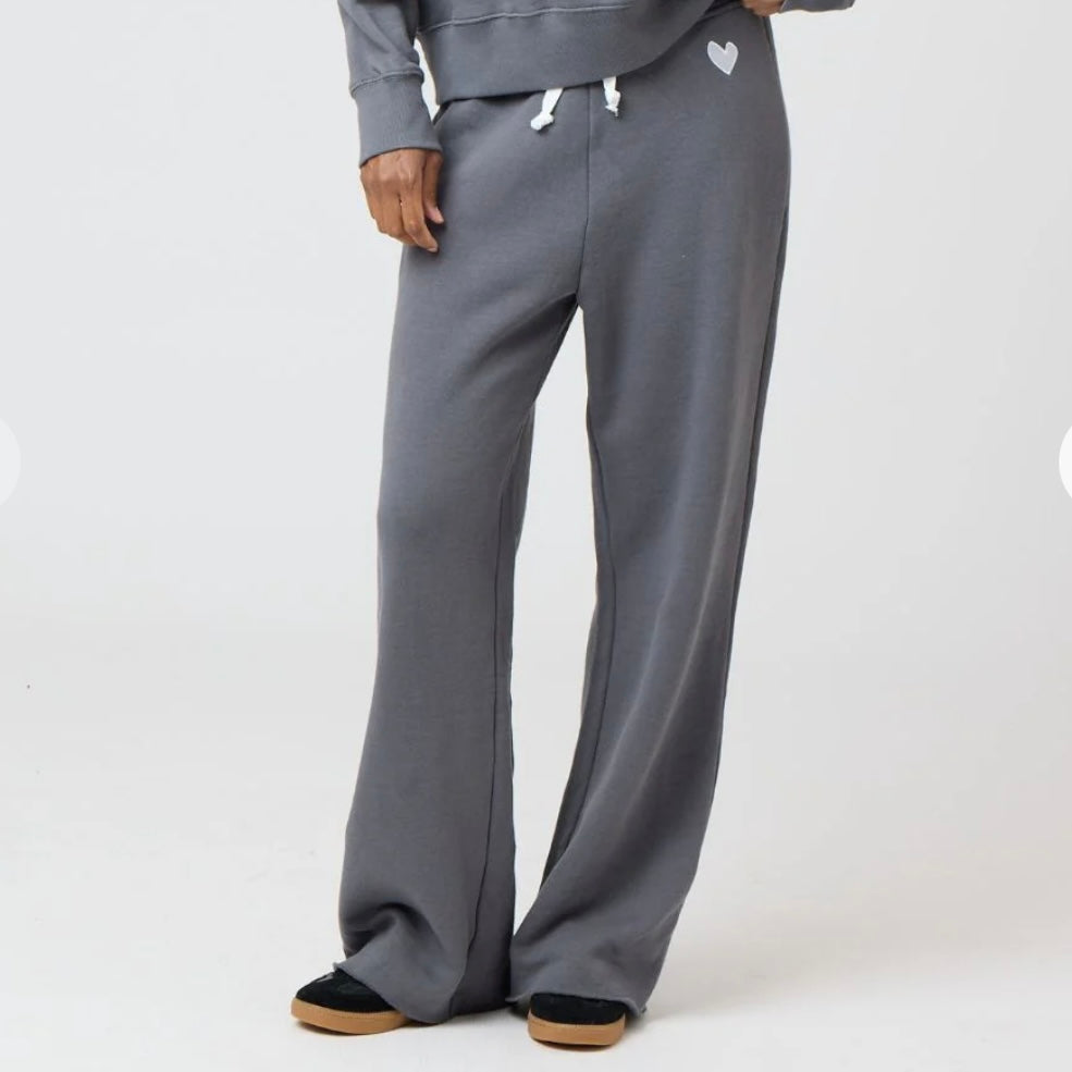 Faded Carbon Imperfect Heart Sweats By Kerri Rosenthal