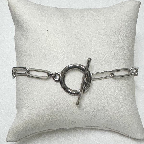 Paperclip Toggle Bracelet
