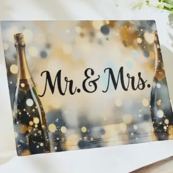 Mr. & Mrs. Wedding Engagement Cutting/Decorative Board