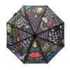 Fun and Colorful Graffiti Design Retractable Umbrella With Sleeve