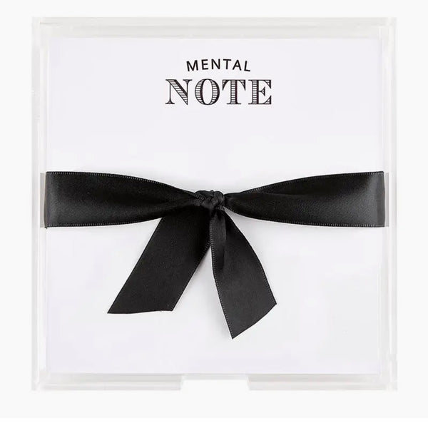 Square Notepaper In Acrylic Holder