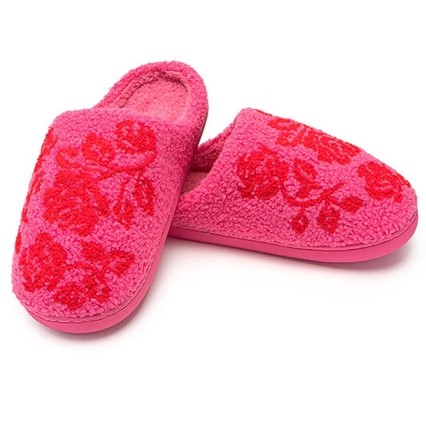 Red Bouquet Slippers