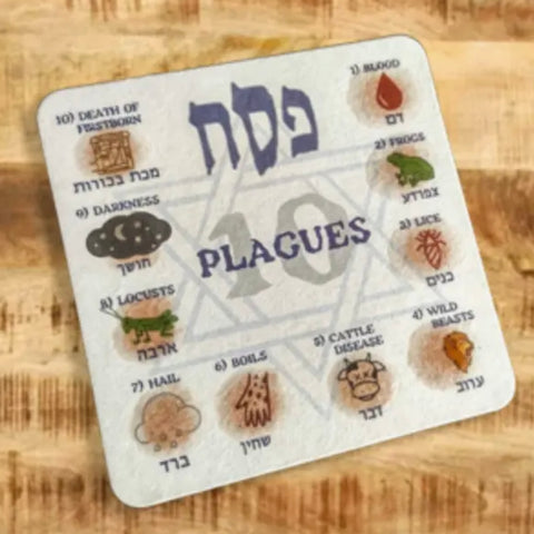 10 Plagues Passover Coasters