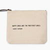Famous Quotes Canvas Zip Bags
