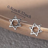 Open Star Of David Earrings