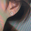 Open Star Of David Earrings