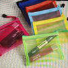 Colorful  Mesh Zip Pouches