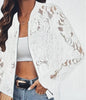 Floral Pattern Lace Up Jacket