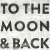 12 x 12 To The Moon & Back Wall Art