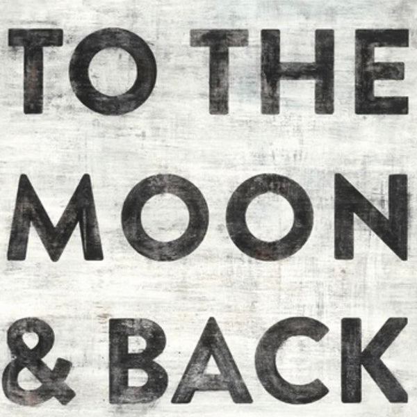 12 x 12 To The Moon & Back Wall Art