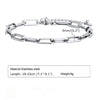 Silver Paperclip Chain Bracelet
