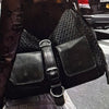 Black Nylon  And Mesh Shoulder Bag