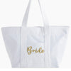 White Bride Tote In Terry Cloth