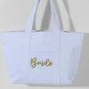 White Bride Tote In Terry Cloth