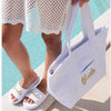 White Bride Tote In Terry Cloth