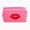 Cara Lips Cosmetic Pouch In Pink