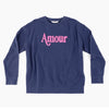 “Amour” Classic Navy Sweatshirt