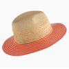 Ricci Pink or Orange Straw Beach Hat