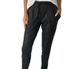 Coated Zip Jogger Pant In Black