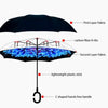 Colorful Floral Double Layer Inverted Umbrellas
