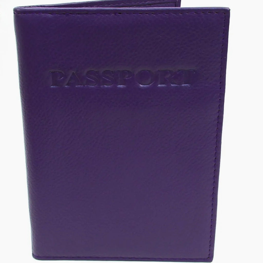 RFID Genuine Leather Passport Case